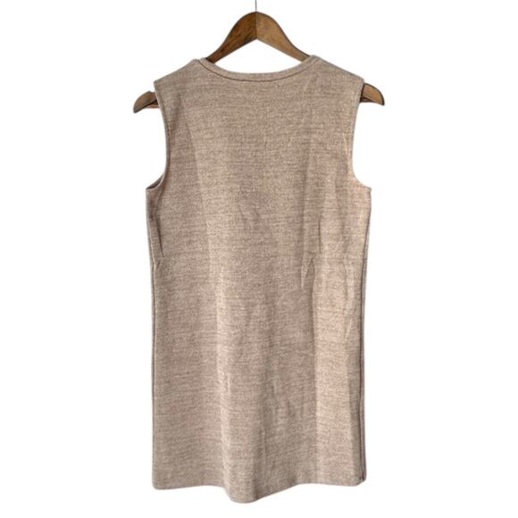 Zara Beige Ribbed Knit Sleeveless Dress S - Minimalist Cottagecore - Picture 2 of 3